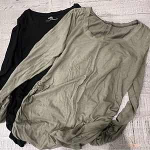 Motherhood Black and Olive Maternity Tops